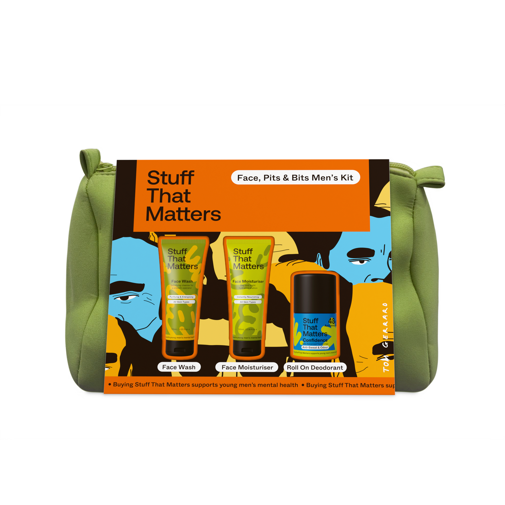 Face, Pits & Bits Men's Gift Kit